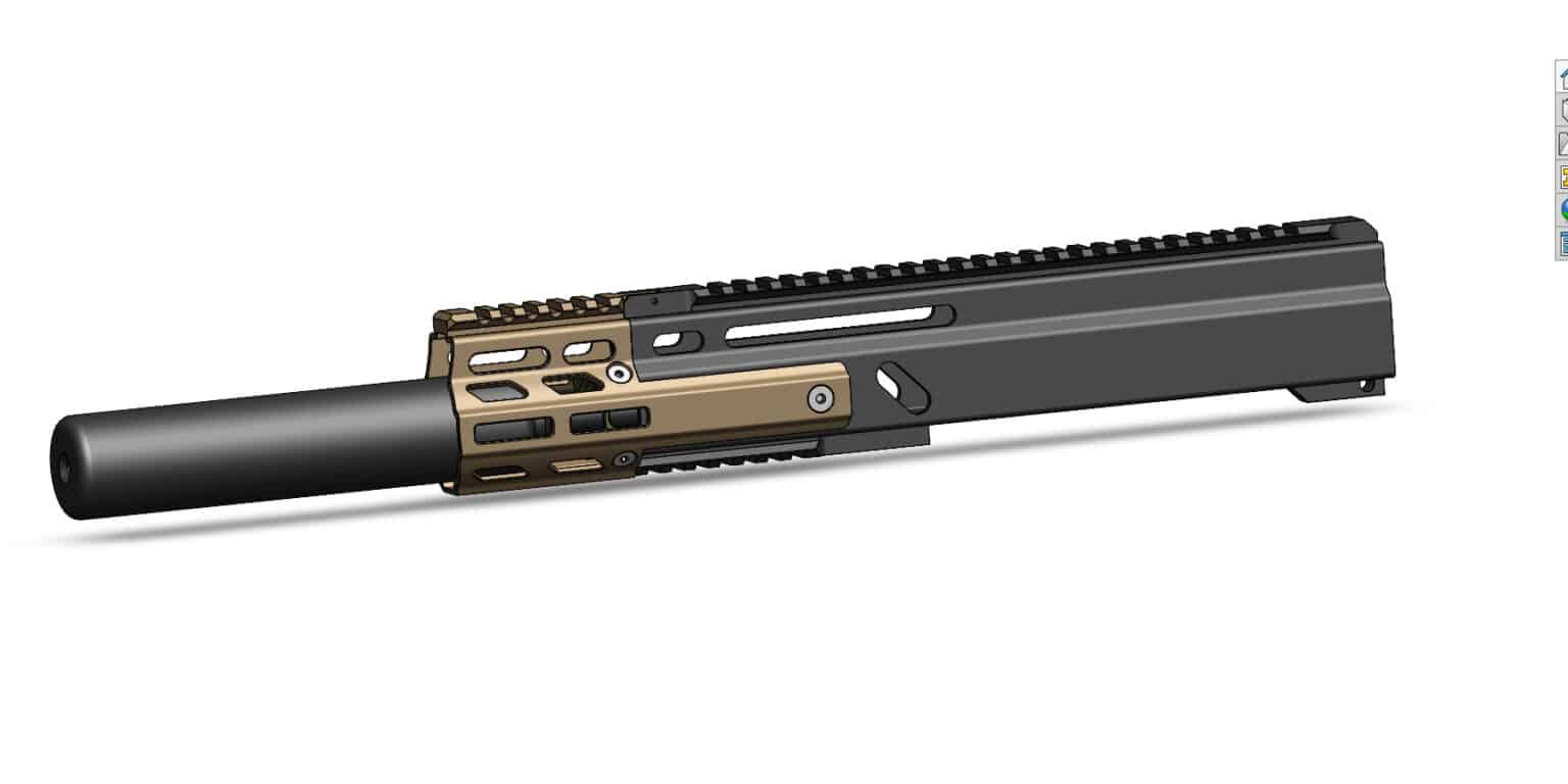 SRX3 Stribog Receiver Extension 3" Black Development Group LLC